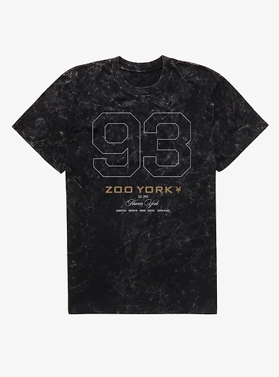 Zoo York 93 Outline Mineral Wash T-Shirt