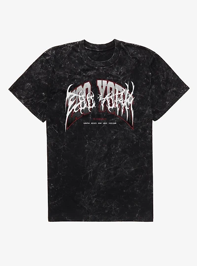 Zoo York Red White Metal Mineral Wash T-Shirt