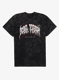 Zoo York Red White Metal Mineral Wash T-Shirt