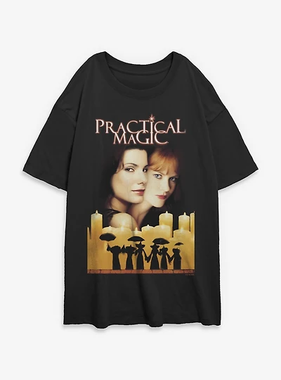 Practical Magic Poster Womens Oversized T-Shirt