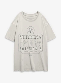 Practical Magic Verbena Botanicals Womens Oversized T-Shirt