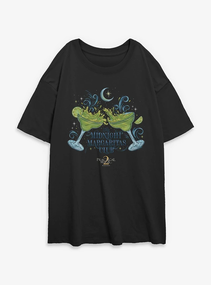 Practical Magic 2 Midnight Margaritas Club Womens Oversized T-Shirt