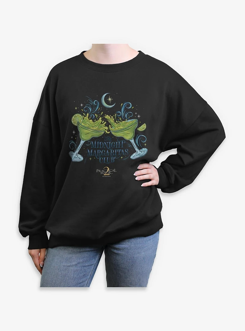 Practical Magic 2 Midnight Margaritas Club Womens Oversized Sweatshirt