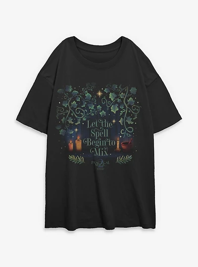 Practical Magic 2 Let The Spell Begin To Mix Womens Oversized T-Shirt