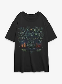 Practical Magic 2 Let The Spell Begin To Mix Womens Oversized T-Shirt