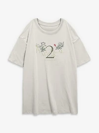 Practical Magic 2 Logo Plants Womens Oversized T-Shirt