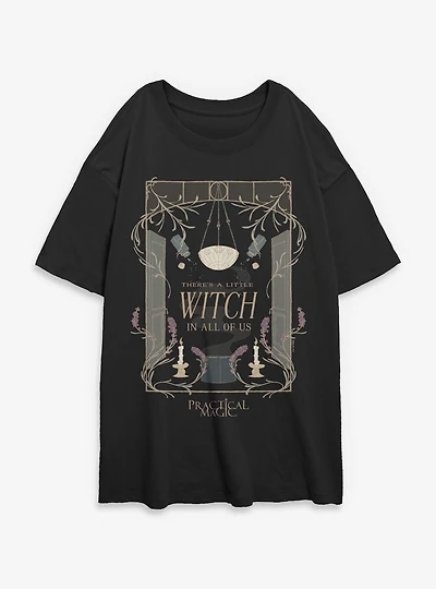 Practical Magic Witch All Of Us Womens Oversized T-Shirt