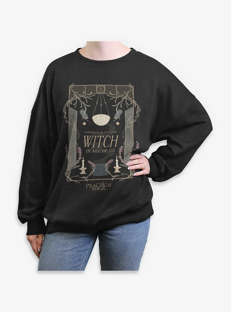 Practical Magic Witch All Of Us Womens Oversized Sweatshirt