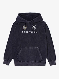Zoo York Chest Badges Mineral Wash Hoodie