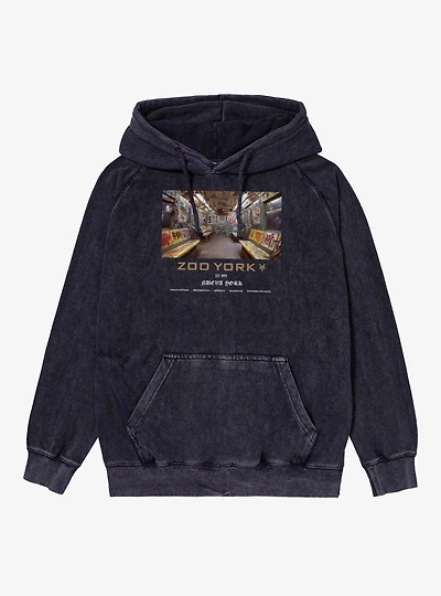 Zoo York Inside Train Mineral Wash Hoodie