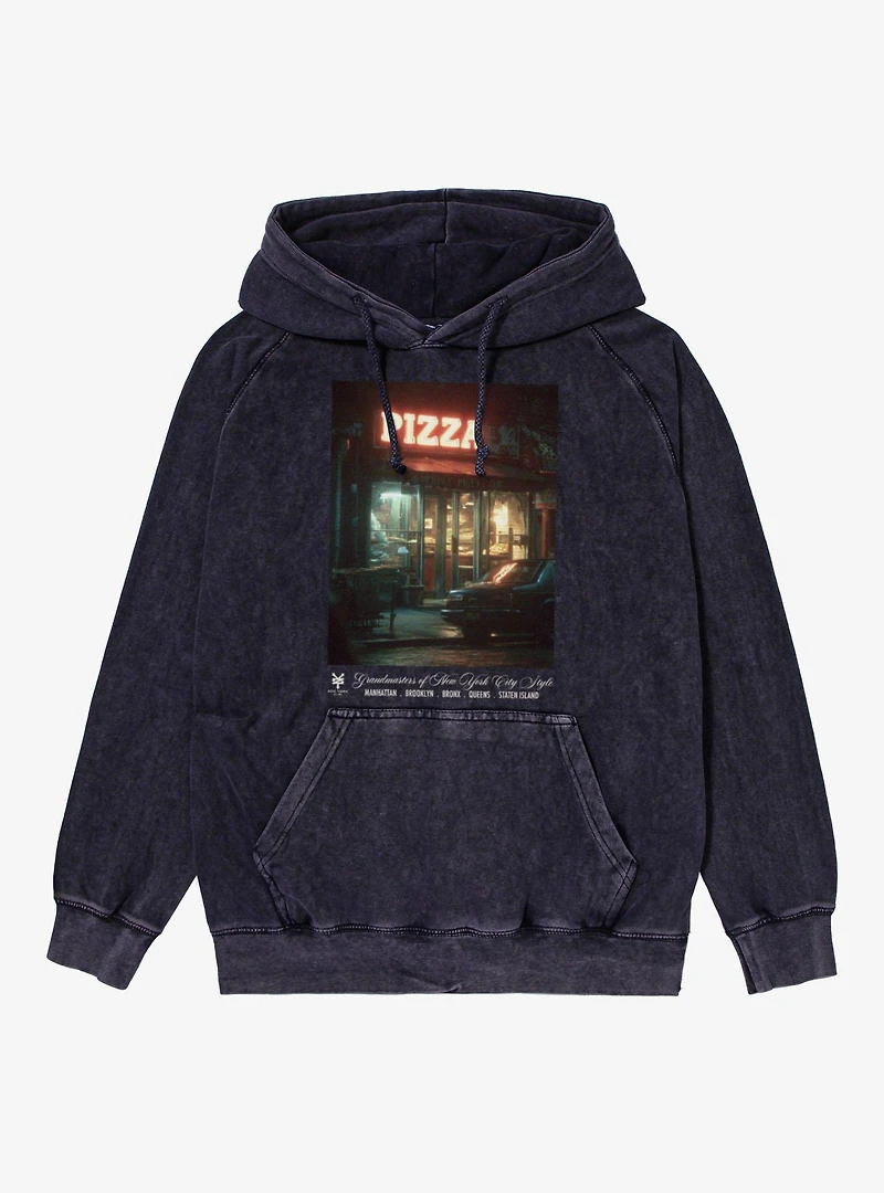 Zoo York Pizza At Night Mineral Wash Hoodie