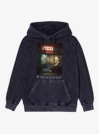 Zoo York Pizza At Night Mineral Wash Hoodie