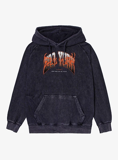 Zoo York Orange Metal Mineral Wash Hoodie