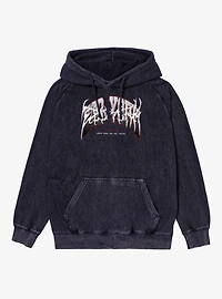 Zoo York Red White Metal Mineral Wash Hoodie