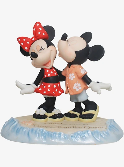 Precious Moments Disney Mickey and Minnie On Beach Figurine