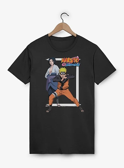 Naruto Shippuden and Sasuke Standing Pose T-Shirt
