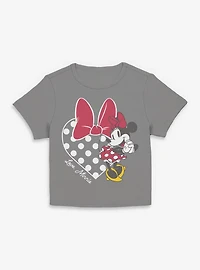 Disney Minnie Mouse Love Bow Heart Women Baby T-Shirt