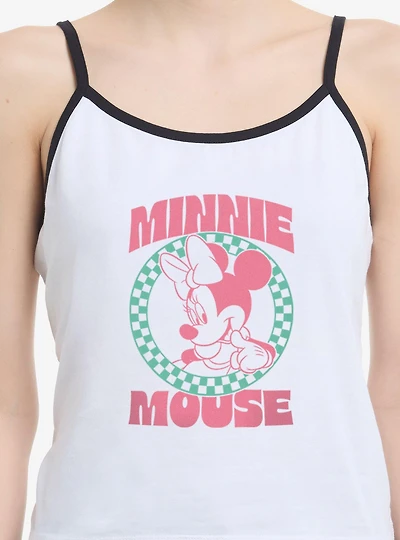Disney Minnie Mouse Checkered Icon Womens Cami