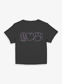 Disney Minnie Mouse Peace Love Mystical Women Baby T-Shirt