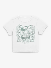 Disney Minnie Mouse Cowgirl Horseshoe Floral Women Baby T-Shirt