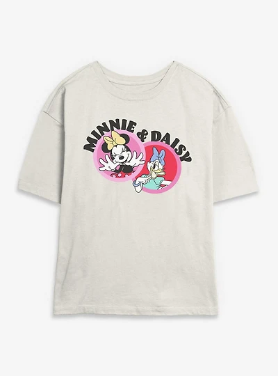 Disney Minnie Mouse & Daisy Icon Cute Womens Skimmer T-Shirt