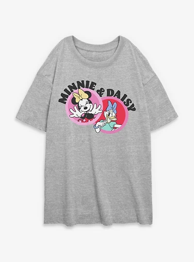 Disney Minnie Mouse & Daisy Icon Cute Womens Oversized T-Shirt