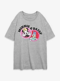 Disney Minnie Mouse & Daisy Icon Cute Womens Oversized T-Shirt