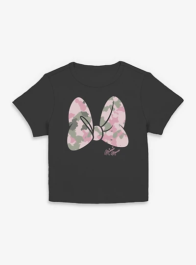 Disney Minnie Mouse Camo Bow Women Baby T-Shirt