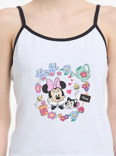 Disney Minnie Mouse And Figaro Garden Womens Cami