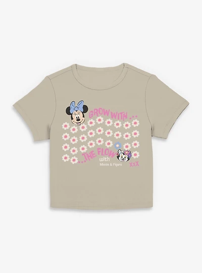 Disney Minnie Mouse & Figaro Grow With The Flow Women Baby T-Shirt