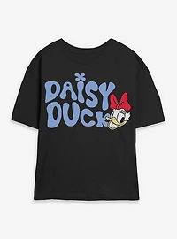 Disney Minnie Mouse Daisy Duck Groovy Womens Skimmer T-Shirt