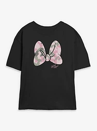 Disney Minnie Mouse Camo Bow Womens Skimmer T-Shirt