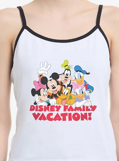 Disney Mickey Mouse & Friends Group Family Vacation Womens Cami