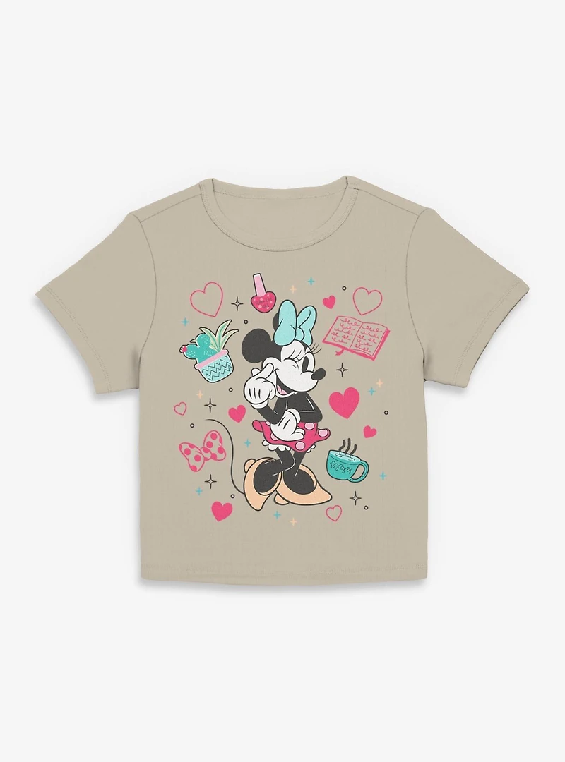 Disney Minnie Mouse Girlie Stuff Women Baby T-Shirt