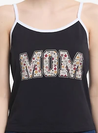 Disney Minnie Mouse Mom Collegiate Flowers Womens Cami