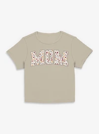 Disney Minnie Mouse Mom Collegiate Flowers Women Baby T-Shirt