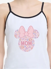 Disney Minnie Mouse Mom Floral Head Womens Cami