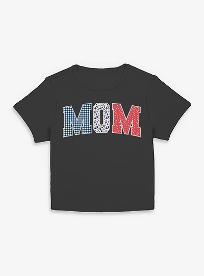 Disney Minnie Mouse Mom Collegiate Patterns Women Baby T-Shirt