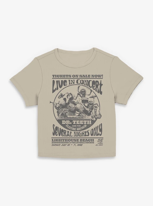 Disney The Muppets Live Concert Retro Poster Dr Teeth And Electic Mayhem BandWomen Baby T-Shirt