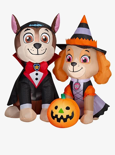 Paw Patrol Inflatable Scene with Vampire Chase and Witch Skye Airblown