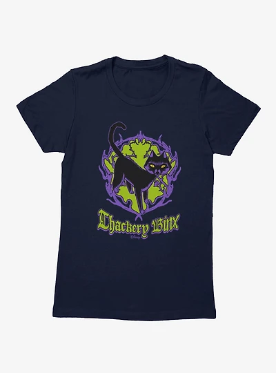 Disney Hocus Pocus Thackery Binx Black Cat Womens T-Shirt