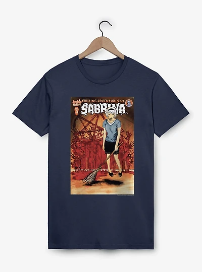 Chilling Adventures Of Sabrina Cover No 5 Broom Blood Wall T-Shirt