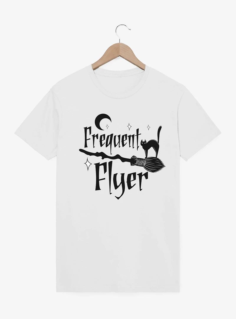 Frequent Flyer Broom And Cat T-Shirt