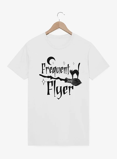 Frequent Flyer Broom And Cat T-Shirt