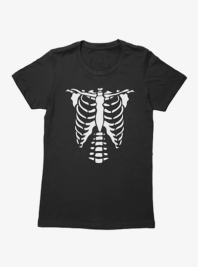 Skeleton Rib Cage Womens T-Shirt