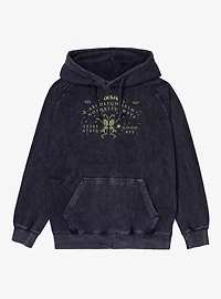 Ouija Talk To Me Alphabet Mineral Wash Hoodie