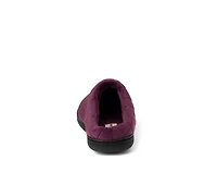 Dearfoams Darcy Velour Clog with Quilt Cuff Slippers