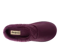 Dearfoams Darcy Velour Clog with Quilt Cuff Slippers