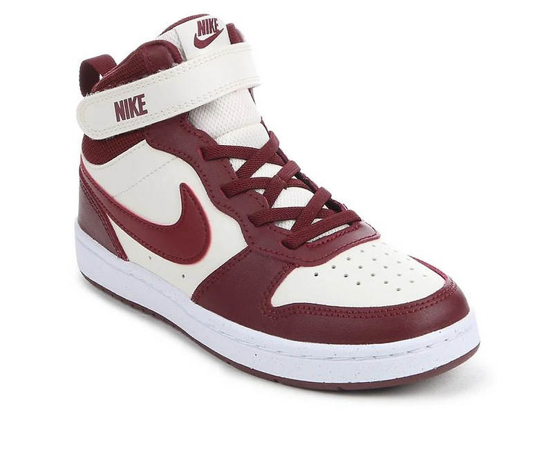 Kids' Nike Little Kid Court Borough Mid 2 Sneakers