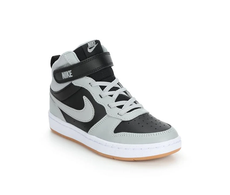 Kids' Nike Little Kid Court Borough Mid 2 Sneakers